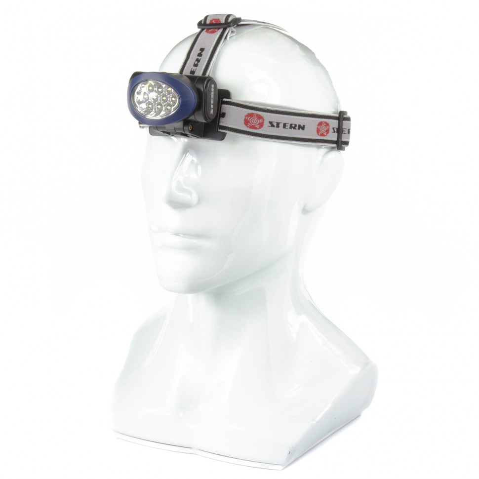 Фонарь налобный , 3 режима, 10 LED, 3хААА 90562