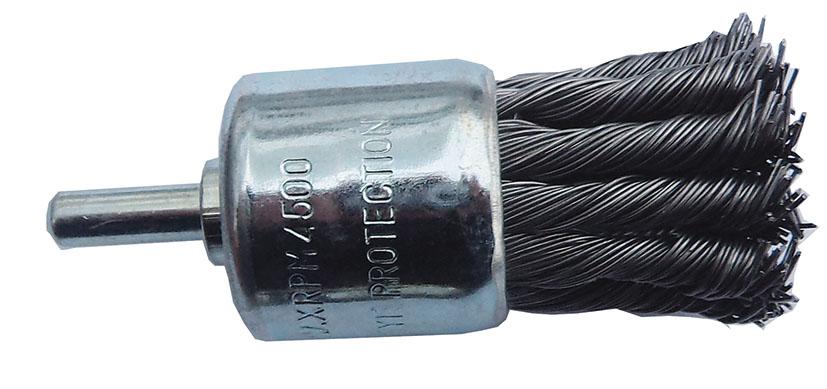 Щетка-крацовка для дрели концевая со шпилькой 25мм РемоКолор 45-2-402 (5)