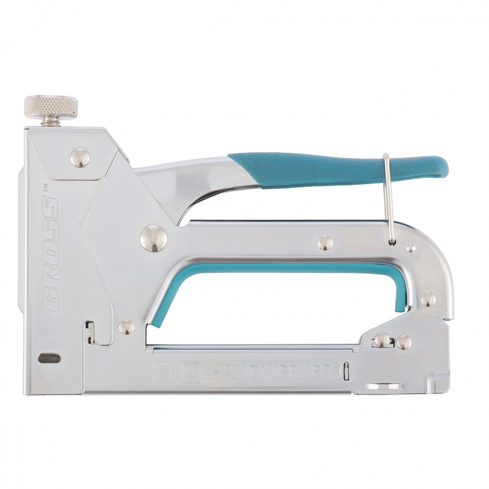 Степлер мебельный, регулируемый Handwerker сталь. корпус, тип скобы 53, 4-14мм GROSS 41000