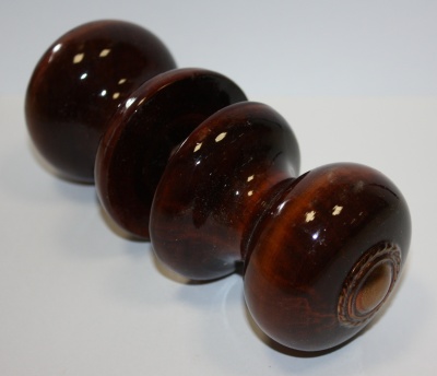 Ручка деревян. Бт1-1 темная, зол. накл. Подольск 13-228  (5)