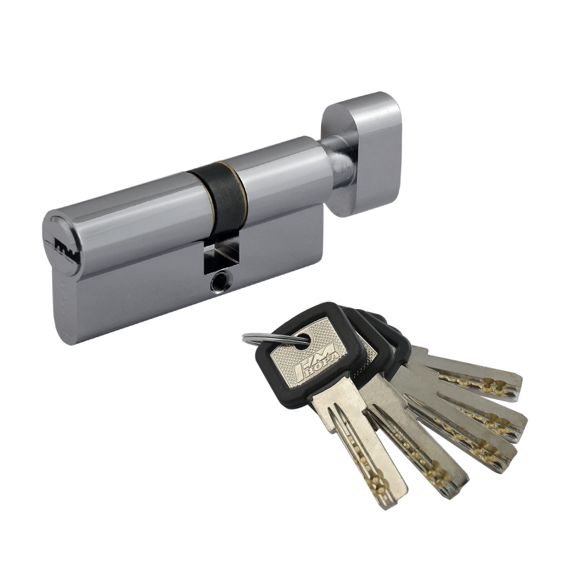 Цилиндр мех-м ЛПУВ-90 (хром)  (50-40в) НораМ 12697