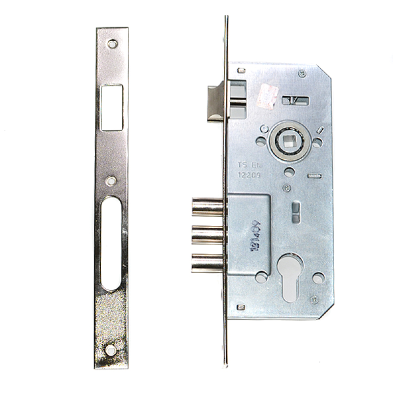 Корпус замка врезного цилиндрового 152/3MR (45 mm) никель 1116