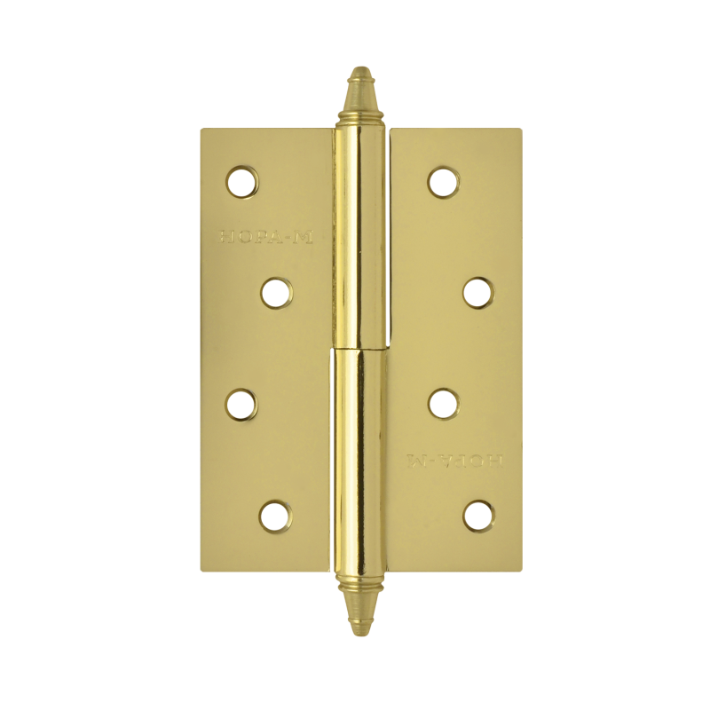 ВВД Петля НораМ сталь 610-4 (латунное покр.) ЛЕВАЯ (100х75х2,5) 10567