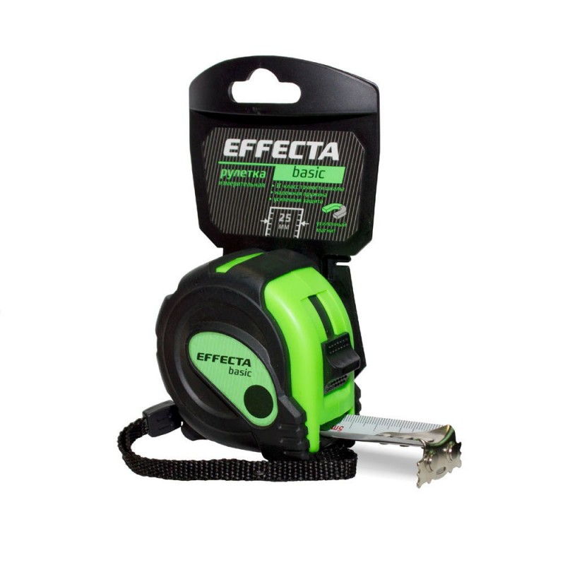 Рулетка с магнитом EFFECTA Basic 3s 10м/25 мм, 3 стопа 571025s