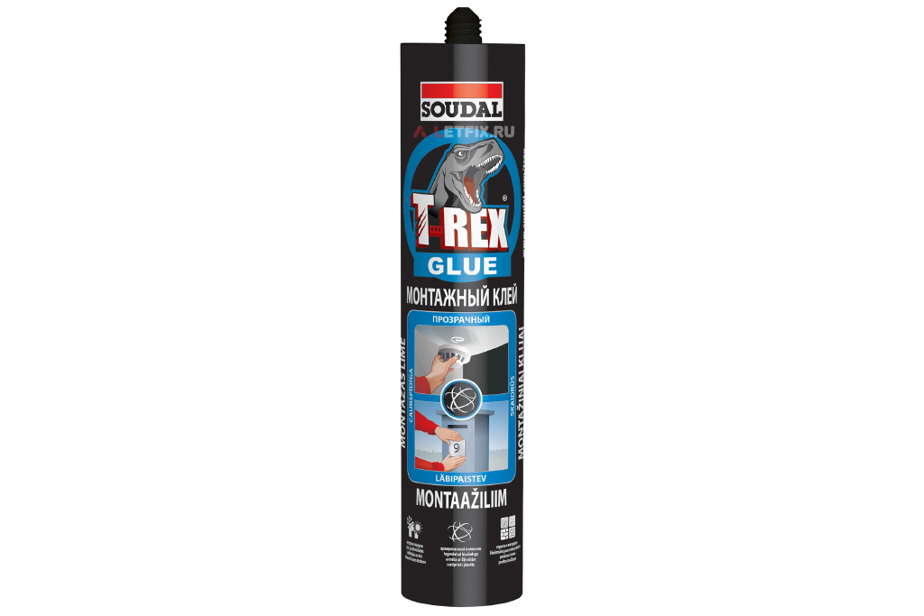 Клей монтажный SOUDAL T-REX Прозрачный синий 12х310 134924
