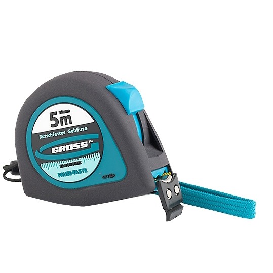 Рулетка Ergonomisch  5 м х19мм магнитный обрезиненный зацеп GROSS 31102