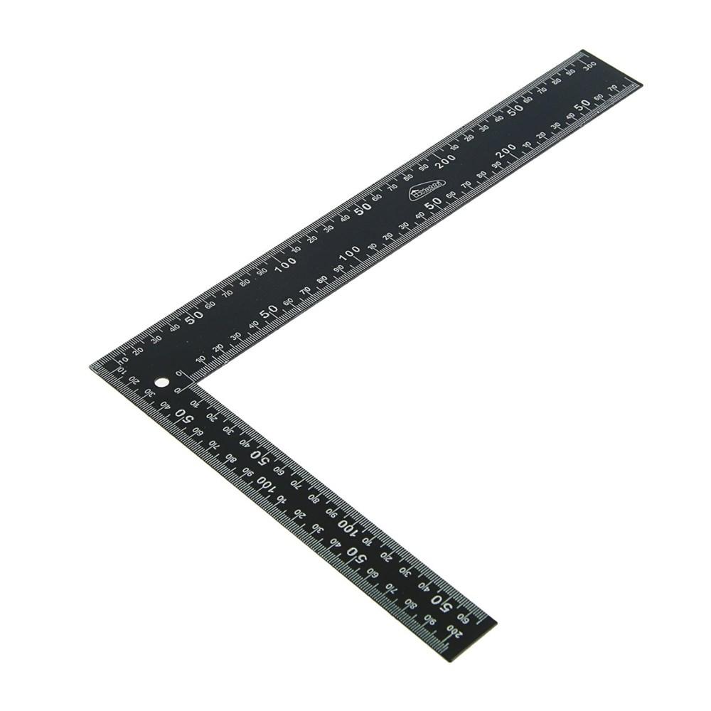 Угольник столярный, цельнометал.чёрн. РемоКолор 300 мм,15-3-130