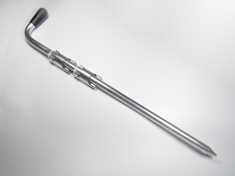 Фиксатор засов ворот вертикальный ФЗВ 700х22-S цинк 24750