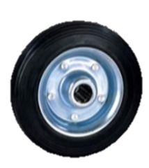 С 54 Колесо на ось, чер.пром 125 мм 100 кг (к-т 2 чашки втулка болт гайка) 