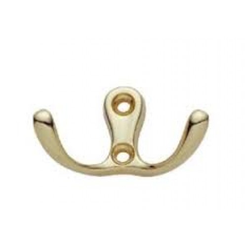 Крючок 1010  двойной фигурный бронза 0978  (20)