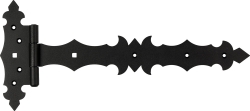 Петля декоративная воротная ZBD 300С 300х45х90х3,0 мм 89382