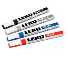 Маркер LEKON с нитроэмалью цвет белый ( 12 шт)