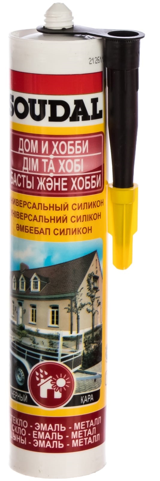 Герметик SOUDAL универсальный ЧЕРНЫЙ 15х300 мл 109840