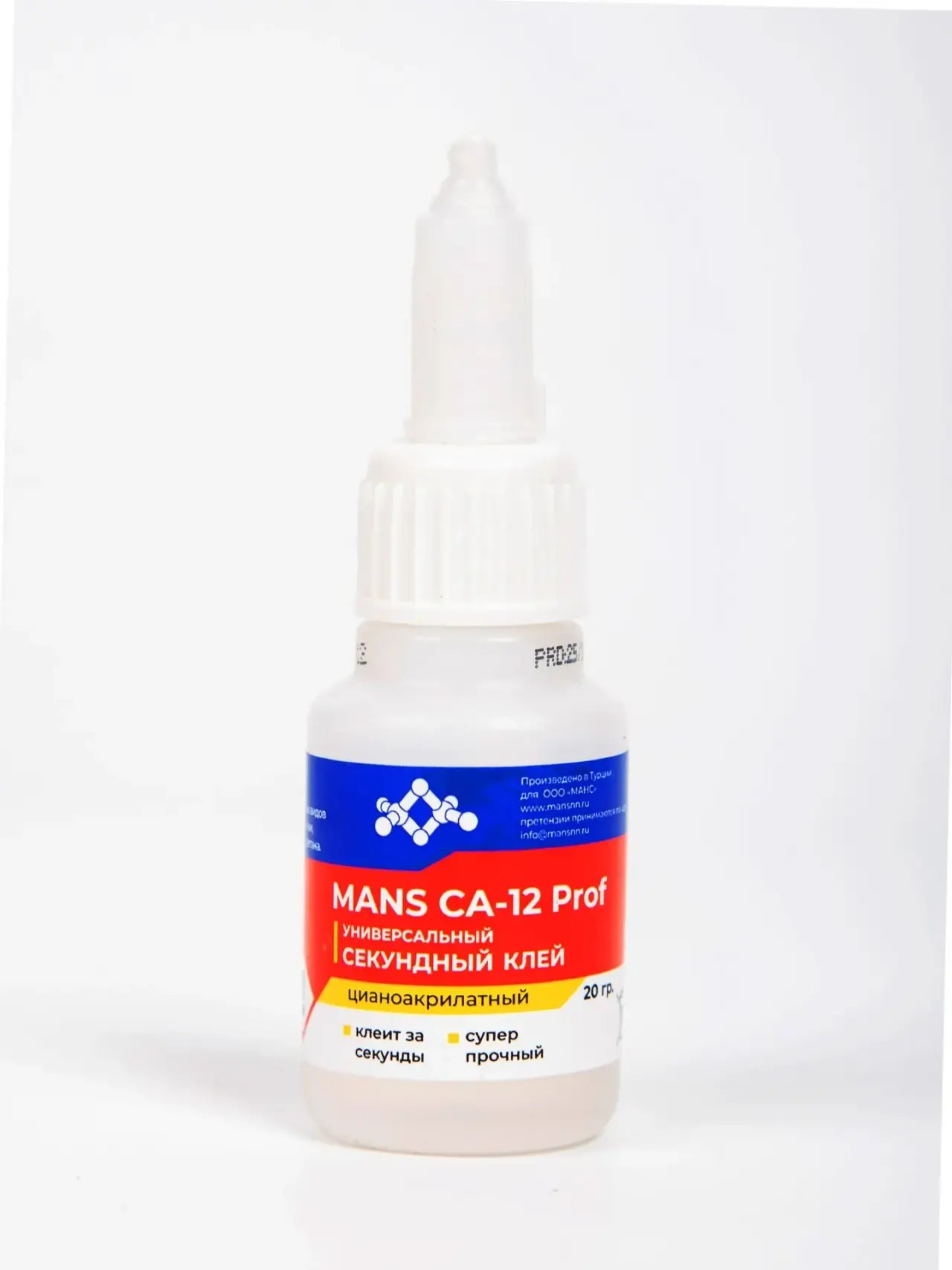 Клей MANS CA-12 Prof, 20гр (20 шт)