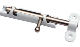 Задвижка накладная ЗТ-12-ОР малая белая с цинком 1-302 БЦ  (20)