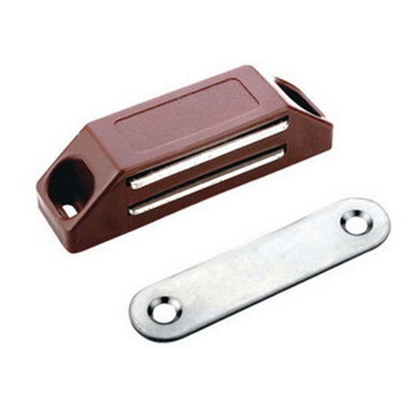 Защелка меб. магнитная средняя корич. 0799  (15)