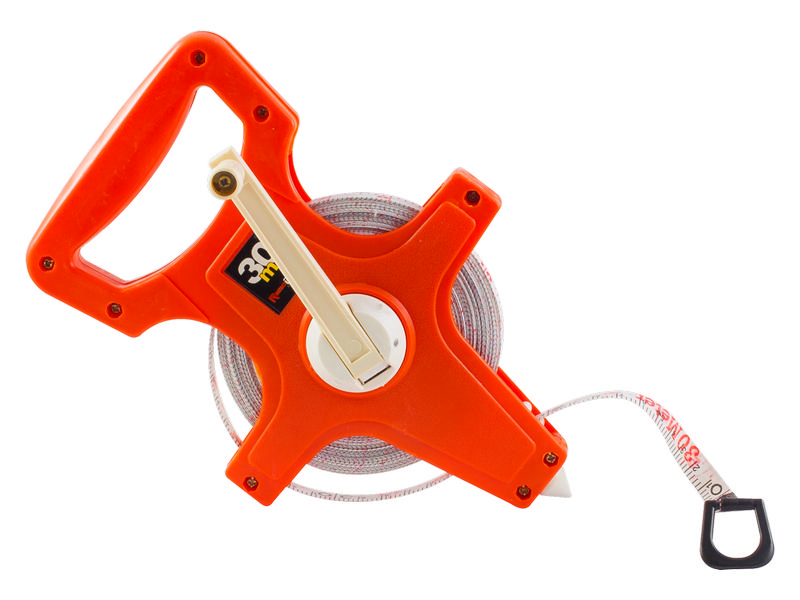 Мерная лента геодезическая фиберглассовая 100м/13мм РемоКолор 15-2-100