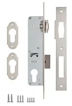 Корпус замка врезного цилиндрового узкопрофильный 155 (30 mm) никель 8184
