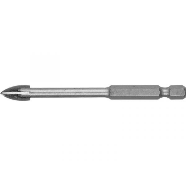 Сверло по кафелю,керамике,стеклу,с 4мя режущими лезвиями, 6мм "ЗУБР ПРОФ" 29845-06_z01