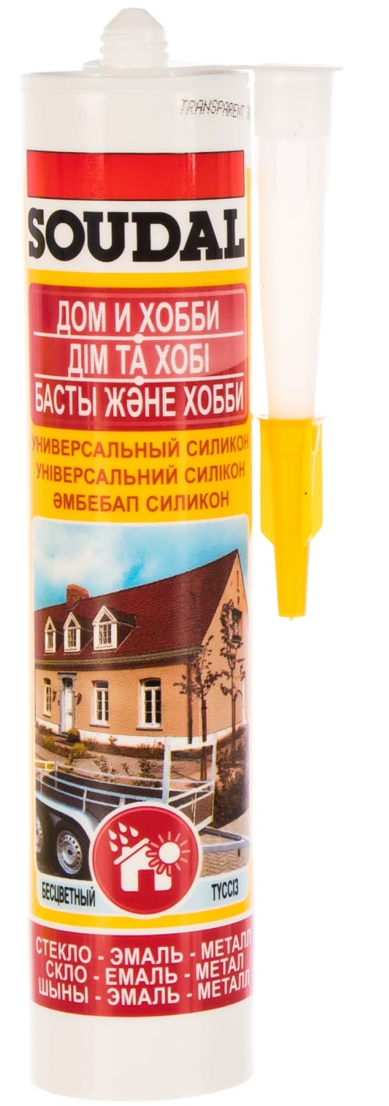 Герметик SOUDAL универсальный прозрачный 15х280 мл 105905