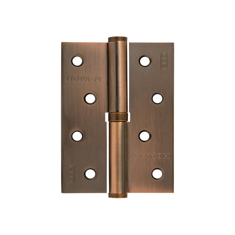 Петля НораМ сталь 750-4 (медн. покр.) ЛЕВАЯ (100х75х2,7) 10590