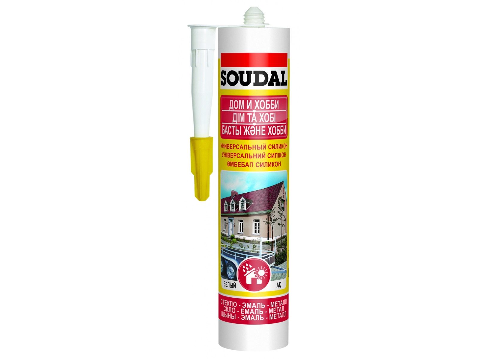 Герметик SOUDAL универсальный белый 15х280 мл 105907