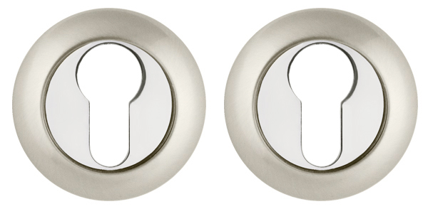 Накладка под цилиндр ET RM SN/CP-3 мат.никель/хром 23707