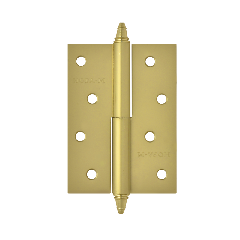 ВВД Петля НораМ сталь 610-5 (мат. латунь) ЛЕВАЯ (125х75х2,5) 10621